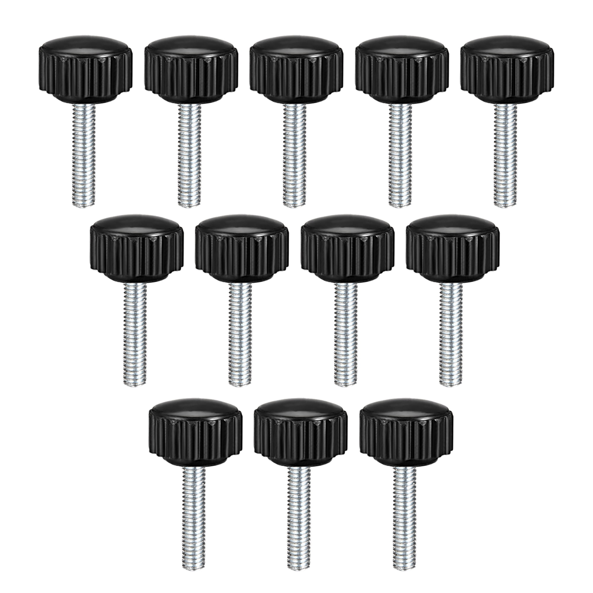 M4 x 20mm Male Thread Knurled Clamping Knobs Grip Thumb Screw on Type