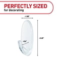 thumbnail image 2 of Wall Hooks Command, tamaño mediano, transparente, 7 ganchos con 12 tiras, 1 kg, 2 of 9
