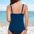 thumbnail image 4 of Womens Swimsuits, Duoif Tankini Tops Only Tummy Control Swim Tank Top with Built in Bra Womens Swim Tops No Bottom Blue L, 4 of 6