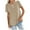Khaki womens tops, variant on Wycnly Womens Tops Casual Button Down Comfy Breathable Workout Tshirts with Pocket Summer Cute Solid V-Neck Short Sleeve Blouses Black XXL