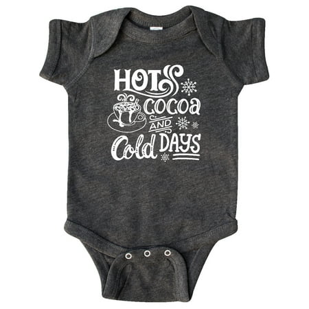 

Inktastic Christmas Hot Cocoa and Cold Days with Snowflakes Gift Baby Boy or Baby Girl Bodysuit