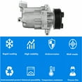 thumbnail image 2 of LABLT New A/C Compressor for 07-10 Nissan Versa 07-15 Nissan Tiida 1.8L 4Cyl 57887 Fits select: 2007-2010 NISSAN VERSA S/SL, 2 of 5