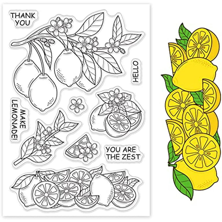 Tropical Fruit Leaves Lemon Flower Lucite Acrylic Box Clutch - Tropical Flower Lucite Acrylic Box Clutch