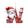 thumbnail image 2 of mfyjkho Adorno de árbol de Navidad acrílico plano con letras del alfabeto, colgante decorativo para decoración de fiestas en el hogar, incluye 1 pieza, 2 of 4