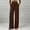 #0063-Coffee, variant on Womens Drawstring Elastic Waist Wide Leg Pants with Large Patch Pockets Casual Corduroy Loose Trousers Bottoms for Daily