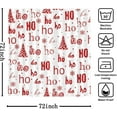 thumbnail image 5 of Winter Christmas Shower Curtains for Bathroom HoHoHo White Winter Shower Curtain Christmas Tree Snowflake Bathroom Curtain Decors Fabric Waterproof Bath Curtain 72x72 Inch, 5 of 6