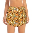 thumbnail image 2 of Vsdgher Pumpkins And Sunflowers A Athletic Shorts for Women, Women's Running Double Layer Shorts, High Waisted Yoga Shorts, Workout Athletic Shorts-Large, 2 of 7