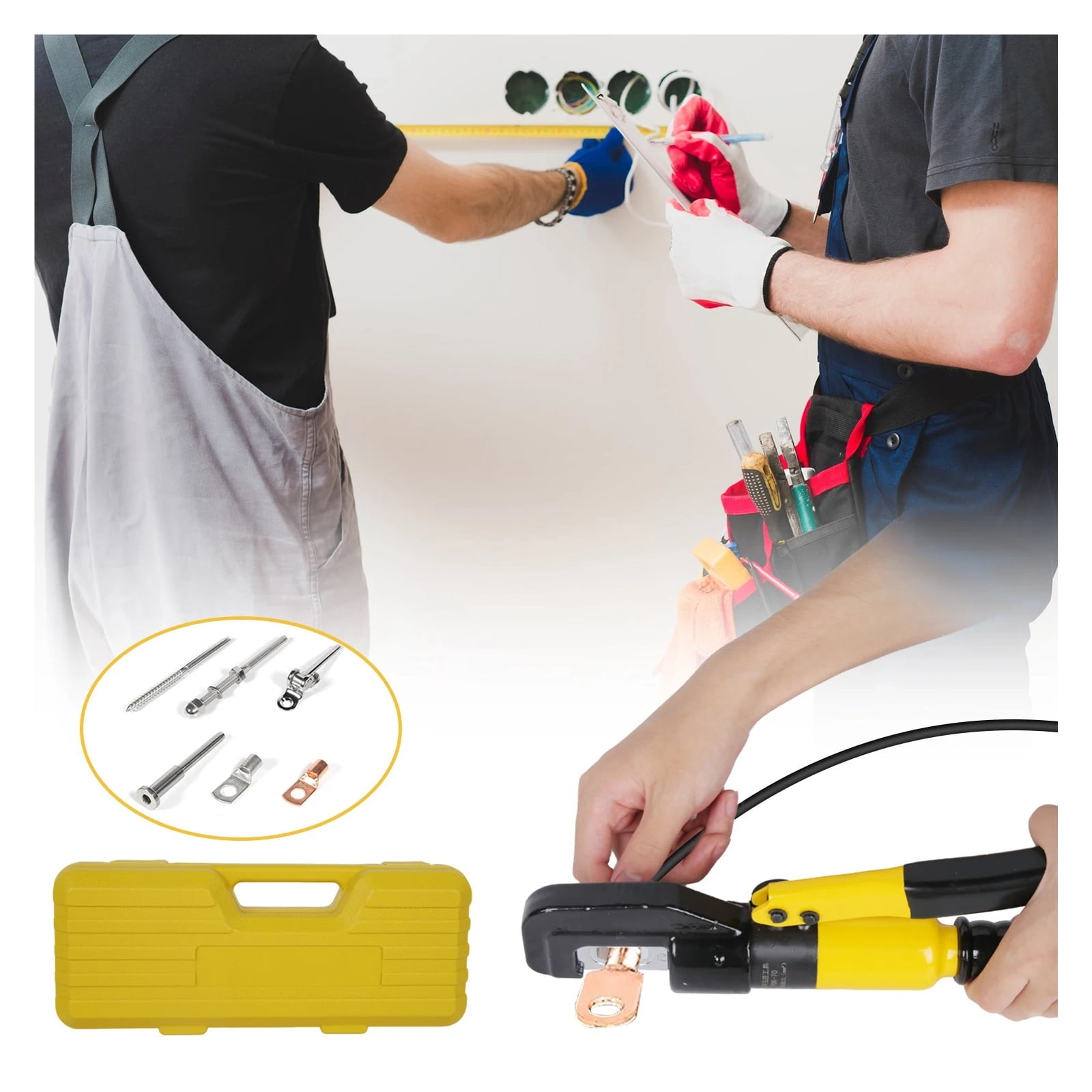 Hydraulic Clamp Home Hydraulic Crimping Tool DIY Cable Wiring Crimping Plier Cordless Hydraulic Press Manual Hydraulic Pliers ,Professional Tools
