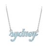 Personalized Birthstones Name Necklace