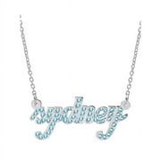 Personalized Birthstones Name Necklace