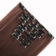 thumbnail image 3 of SHCKE Clip in Hair Extensions Dark Auburn 8Pcs Set Clip-in Hair Extensions 26 Inch Long Straight Hair Extensions Double Weft Synthetic Hairpiece for Women, 3 of 6