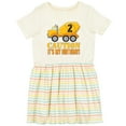 thumbnail image 3 of Inktastic 2nd Birthday Construction Truck, Cement Mixer 2 Years Old Girls Toddler Dress, 3 of 5