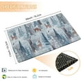 thumbnail image 3 of Cute Woodland Animals Front Door Mat, Forest Deer Bird Indoor Outdoor Decor Entrance Inside Non-Slip, Waterproof Kitchen Mat and Interior Home Washable Door Mat, 17"×30\u201d, 3 of 6