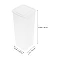 thumbnail image 2 of Raindrops  Reusable Bread Storage Container Boxes for Kitchen Counter Airtight Bins Brown Modern White, 2 of 8