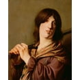 thumbnail image 2 of de Bray, Salomon 26x32 White Modern Wood Framed Museum Art Print Titled - David with His Sword, 2 of 4