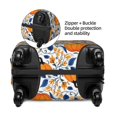 thumbnail image 2 of Pofeuu Blue Orange Pumpkin fall Print Luggage Suitcase Cover Protector Luggage Washable Covers Aesthetic for 18/24/28/32 inch Luggage（No luggage included）-X-Large, 2 of 7