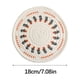 thumbnail image 2 of pstuiky Y mantel individual de lino tejido con aislamiento térmico para uso doméstico, ideal para proteger la mesa de las quemaduras solares., 2 of 4