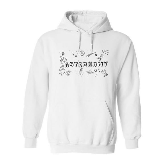 Astronomy Design Hoodie Men -Image by Shutterstock, Male Large