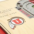 thumbnail image 2 of Utah Utes 17'' x 13'' 5-Layer StadiumViews 3D Wall Art, 2 of 5