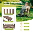 thumbnail image 6 of Devoko Patio Acacia Wood Ergonomic Single Rocking Chair for All-Weather Use, Brown, 6 of 7