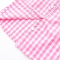 thumbnail image 7 of Ticikt Girls Gingham Sleeveless Top, Baby/Toddler Plaid Peter Pan Collar Blouse, Casual Tank Shirt,Pink, 7 of 7