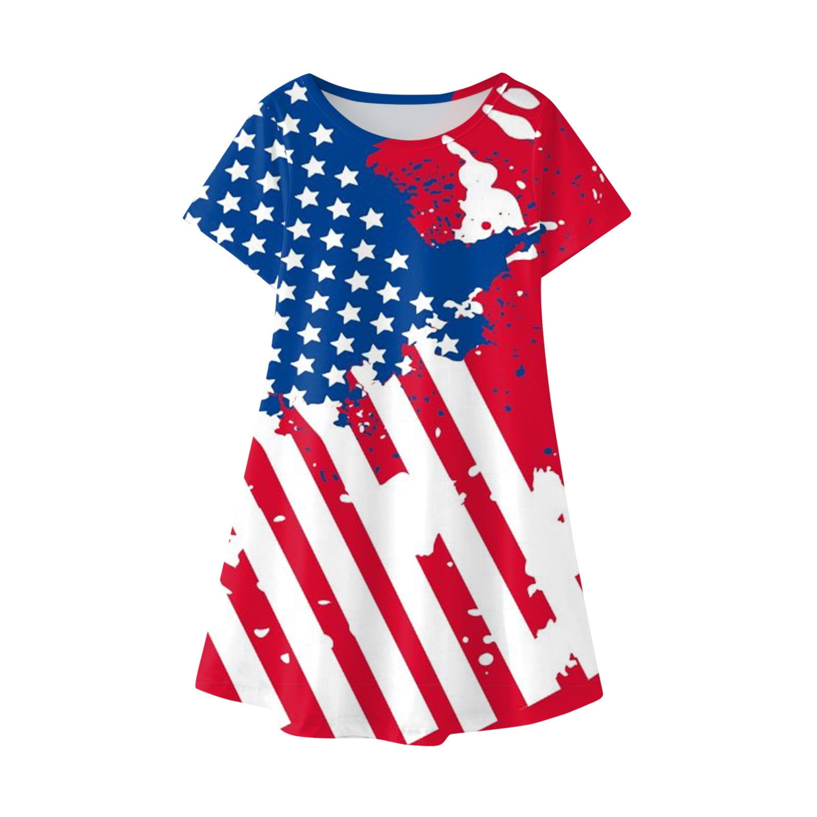 REORIAFEE Girl Toddler Baby Girl 4th of July Striped Stars Independence