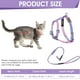 thumbnail image 2 of Juego de arnés y correa para gatos, ajustable, a prueba de escapes, con correa para gatos (púrpura degradado), 2 of 5