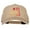 Khaki, variant on Number 1 Dad Outline Words Embroidered Solid Cotton Pro Style Cap - Navy OSFM