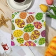thumbnail image 4 of Servilletas de papel con estampado de huevos de Pascua | Servilletas desechables con temática de animales para fiestas, decoración de Pascua y restaurantes | 20 unidades multicolor, 4 of 6
