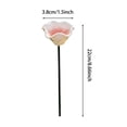 thumbnail image 3 of Ceramic Pollinator Watering Station, Handmade Flower Shaped Bird Bath Garden Stake, Colorful Water Feeder for Bees and Butterflies, Outdoor Yard Art 1.5x8.7 Inches, 3 of 3