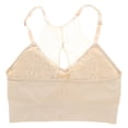 thumbnail image 6 of Marilyn Monroe Women's Lace Racerback Bralette 2 Pack - Dusty Rose & Nude - X-Large, 6 of 7