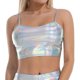 thumbnail image 1 of Playeras,Blusas y Tops,Ropa para Mujer Lindo camisetas sin mangas para las mujeres Camisola corta sin mangas con cuello en U de sintética para mujer (C, S), 1 of 5