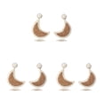 thumbnail image 3 of Aretes colgantes Minnieouse en forma de luna vintage Café blanco, 3 of 6