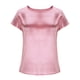 thumbnail image 5 of Camisas de Cuello Redondo de Color Sólido de Manga Corta de las Mujeres, Blusa Casual para el Uso Diario de Primavera Verano, 5 of 8