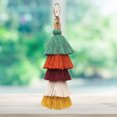 thumbnail image 4 of Tassel Keychain Fashion Multipurpose Key Ring Pendant Pom Pom Tassel Bag Charm, 4 of 7