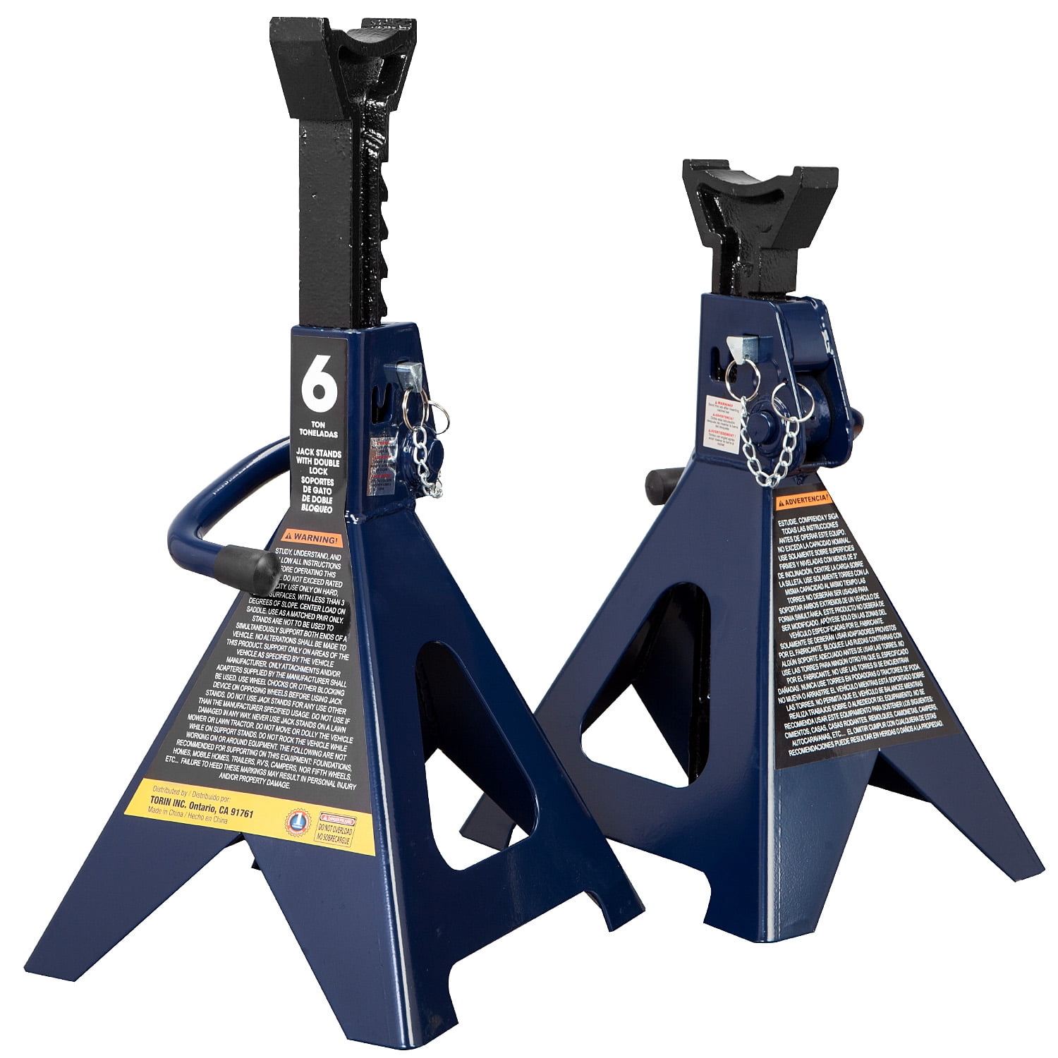 TCE Steel Jack Stands Double Locking Jack Stand, 6 Ton (12,000 lb