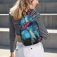 thumbnail image 5 of Yiaed Fantasy Mushrooms Print Print Laptop Backpack Travel Canvas Backpack Vintage Aesthetic Backpack for School Knapsack Backpack Backpack for School-Medium, 5 of 5