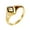 Gold, variant on Men's Women's Stainless Steel Simplicity Geometric Rhomboid Index Ring Gold Size 7