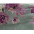thumbnail image 4 of oneOone Georgette Viscose Dusty Green Fabric Flower & Leaves Watercolor Sewing Material Print Fabric By The Yard 42 Inch Wide, 4 of 4
