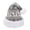 Gray White Reindeer, variant on Christmas Hat Christmas Cap Comfortable Headwear Creative Santa Claus Hat Gray White Reindeer