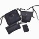 thumbnail image 1 of Conjunto informal de 4 Uds. de bolsos de hombro para mujer, conjunto de bolsos de cuero PU, bolso de mano, tarjetero, cierre de cremallera, elegante, Negro Salvador Bolsos de hombro para mujer, 1 of 3