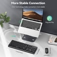 thumbnail image 6 of TECKNET BASICS Wireless Keyboard & Mouse Combo, Full-Size Ergonomic, Low-Noise Typing & Clicking, Long Battery Life, Spill-Resistant, 2.4G Lag-Free USB for PC/Laptop/Computer, 6 of 7