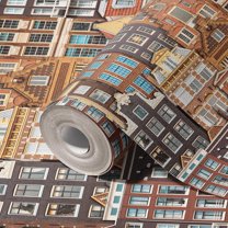 Building Embossed Wallpaper, Apartment Home Wallcovering: 41.7”W x 614”H- 177.80 sq ft