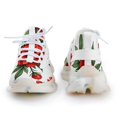 thumbnail image 4 of Red Flowers on White Walking Shoes for Men Woman Lightweight Tennis Fashion Elastic Sports Shoes Cushion Basketball Shoes, 4 of 8
