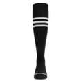 thumbnail image 2 of MeMoi Thin Ribbed Sport Stripe Cotton Blend Knee High Socks - Girls - Female, 6, Olive, 2 of 8
