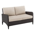 thumbnail image 1 of Crosley Kiawah Causeuse d'Extérieur en Osier, Beige, 1 of 12