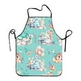 thumbnail image 1 of Harpily Daily Deals Clearance, Apron Sleeve Easter Cartoon Rabbit Eggs Easter Polyester Fine Grain Sleeveless Apron Home Smock Multi Function Apron, 1 of 4
