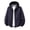Blue, variant on Men Hood Zip Up Utility Jacket, Nylon Spandex Blend Water Resistant Multi Zip Pocket Casual Outdoor Coat