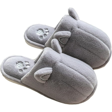 

PIKADINGNIS Women s slippers Cat slippers Cartoon slippers Animal slippers Winter slippers Warm slippers Cute slippers Furry slippers Home slippers