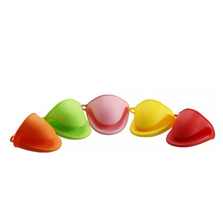 

1Pc Random Color Silicone Resistant Gloves Clips Insulation Anti\-slip Pot Bowel Holder Clip Cooking Baking Oven Mitts Oven